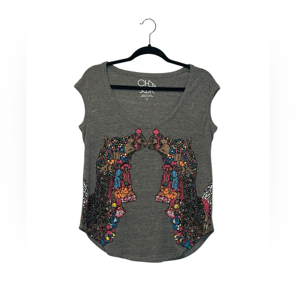 Chaser Gray graphic Tank Top size small